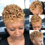 WIGERA Synthetic Short  Hairstyle  Curly Pixie Cut  Bob Wig - Image 7