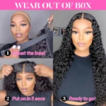 Wear Go Wig ISEE Hair Mongolian Water Wave 7x5 Glueless Preplucked Pre Cut Lace Easy Install - Image 5