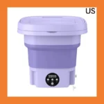 8L Portable Small Foldable Washing Machine with Spin Dryer For Socks Underwear Panties Washer Household Mini Washing Machine - Image 9