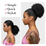 Wig Lady Synthetic Bun Hair Ties for Women with Drawstring - Image 2