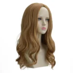 Long Wave Ginger Orange Curly Synthetic Wig - Image 3