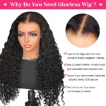 Wear Go Wig ISEE Hair Mongolian Water Wave 7x5 Glueless Preplucked Pre Cut Lace Easy Install - Image 2