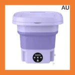 8L Portable Small Foldable Washing Machine with Spin Dryer For Socks Underwear Panties Washer Household Mini Washing Machine - Image 8