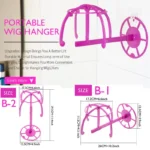 Wig Stands For Multiple Wigs Hanger - Image 5