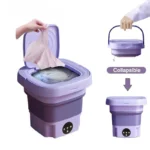 New Portable Small Foldable Washing Machine with Spin Dryer For Socks Underwear Panties Washer Household Mini Washing Machine - Image 2