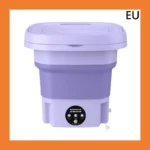 8L Portable Small Foldable Washing Machine with Spin Dryer For Socks Underwear Panties Washer Household Mini Washing Machine - Image 7