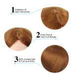 80% Real Hair on Mannequin Head For Hairstyles - Image 3