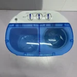 Semi-automatic Double-cylinder Plastic Washing Machine with Dryer Household - Image 2