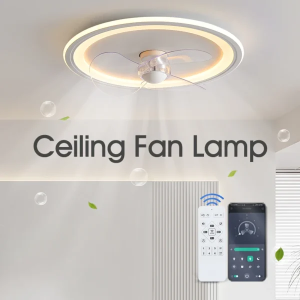 Smart Ceiling Fans With Lights Remote Control
