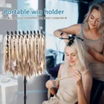 Wig Stand For Braiding Hair Braiding Rack With Tripod Stand - Image 6