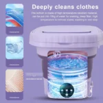 8L Portable Small Foldable Washing Machine with Spin Dryer For Socks Underwear Panties Washer Household Mini Washing Machine - Image 2