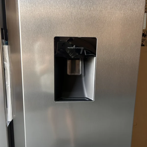 551L Silver Double Doors 110v60hz Stainless Steel Panel Compressor Big Capacity Top/Down Freezer Air Cooling Frost-Free Electric