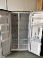 551L Silver Double Doors 110v60hz Stainless Steel Panel Compressor Big Capacity Top/Down Freezer Air Cooling Frost-Free Electric - Image 4