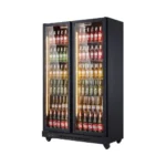 Commercial Kitchen Supermarket Use LED-Lit Glass Freezer Cabinet Single-Temperature Upright Cooler Open Beer Storage CHILLER - Image 4