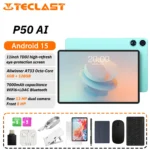 Teclast P50 Ai Tablet Allwinner A733 Octa-Core 11inch TDDI Screen 6GB RAM 128GB ROM Android15 WiFi6 7000mAh Dual Type-C Charging