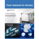 Semi-automatic washing machine  small double cylinder double barrel - Image 4