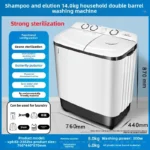 Semi-automatic washing machine  small double cylinder double barrel - Image 6
