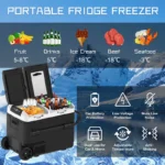 60L Mobile Fridge with Freezer AC/DC 12/24V Durable - Image 3