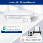 Portable Small Wireless Printer, Supports 8.5" x 11" US Letter and A4 Thermal Paper, Compatible with iOS Android and Laptops - Image 6