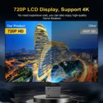 Portable Projector Wifi Bluetooth Led Smart Voice Remote Control Digital Projector Full HD 1080P Projector 4k Game Projectors - Image 4