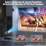 Projector 4K Android11.0 350 ANSI Native 1080P Wifi6 BT5.0  Home Cinema Outdoor Portable Projector - Image 4