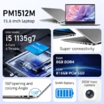 Markut 15.6 Inch Laptop Intel Core i5-1135G7 / i7-1165G7 Portable FHD Screen Notebook No RAM No SSD - German Keyboard - Image 2