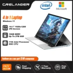 CRELANDER 4 in 1 Laptop 14 inch Touch Screen Celeron N95 16GB Ram Windows 11 Tablet PC Notebook Computer For Student Business