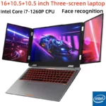 16 + 10.5 + 10.5 inch  Three screens I7-1260P 64GB DDR4 4TB SSD Windows11, reconnaissance faciale, , WIFI 6, haute définition