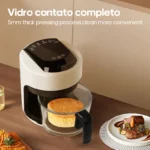 Electric Hot Glass Air Fryers Oven 12-in 1 2.5L White Air Fryers with Nonstick Basket - Image 3