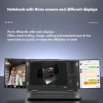 16 + 10.5 + 10.5 inch  Three screens I7-1260P 64GB DDR4 4TB SSD Windows11, reconnaissance faciale, , WIFI 6, haute définition - Image 4