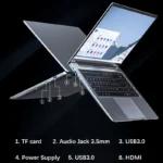 New Ultra Slim Laptop 14.1" 16GB RAM 2TB SSD Intel N3700 Notebook Gamer 1920*1080 Display Office Study Computer PC Windows 11 Pro - Image 5