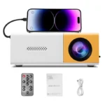 Portable Mini Projector with Full HD 1080P Support -Includes Remote Control, USB-Powered, Ideal for Smartphones, and USB Devices - Image 2