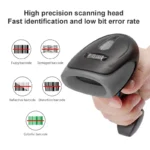 1D/2D QR Code Scanner USB Wired Handheld Barcode Reader High-Speed Supermarket Warehouse Scanner - Image 3