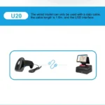 1D/2D QR Code Scanner USB Wired Handheld Barcode Reader High-Speed Supermarket Warehouse Scanner - Image 4