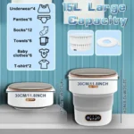 15L Foldable Washing Machine with Spin Dryer - Image 3