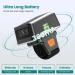 Scanner Bluetooth Ring Wireless Mini Finger Barcode Reader 2D Barcode Scanner Android IOS PC PDF417 Data Matrix Ring Scanners - Image 5