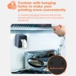 Thermal Receipt Printer 80mm Desktop Direct Thermal Printing USB+LAN Connection High Speed with Auto Cutter Large Paper Bin - Image 3