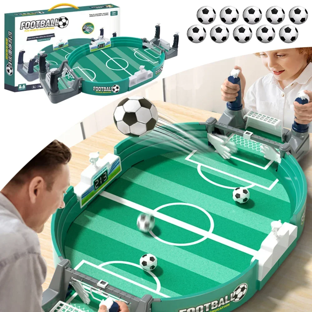 Sed43a31526f84958833d16c09412546bo.webp Soccer Table Football Board Game For Family Party Game Tabletop Play Ball Soccer Toys Portable Sport Outdoor Toy Gift For Kids - Image 1