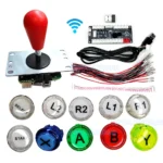 Ps PC Android TV Arcade Game Diy Kit Zero Delay Wireless Usb Board Joystick Controller Copy Sanwa Obsc Clear Push Buttons Set - Image 2