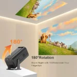 Projector 4K Android11.0 350 ANSI Native 1080P Wifi6 BT5.0  Home Cinema Outdoor Portable Projector - Image 6